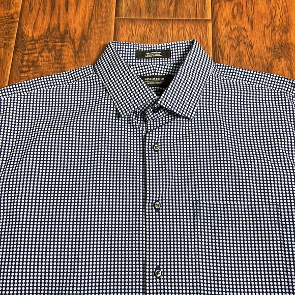 Men's Nordstrom button down patterned dress shirt - Picture 2 of 7